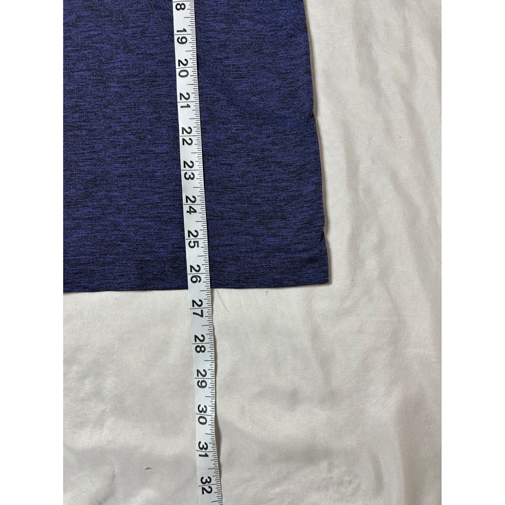 Lululemon Swiftly Tech Long Sleeve 2.0 Shirt Blue Heathered Space Dye Size 6 - Picture 16 of 16